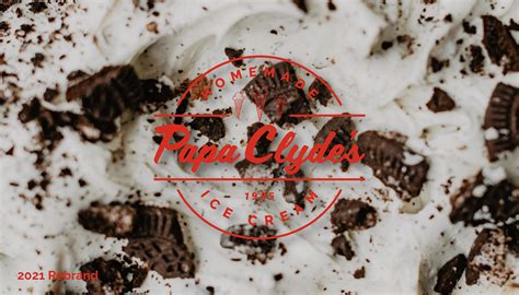 Papa Clydes Homemade Ice Cream Rebranding On Behance