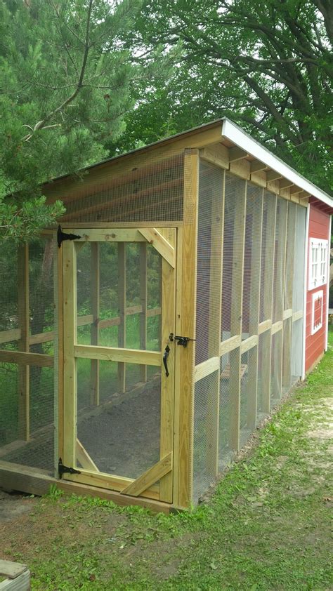 Mn Hardy 7x8 Chicken Coop With Attached Run Backyard Chicken Coop