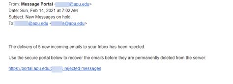 Latest Spam And Phishing Messages