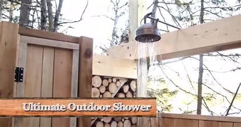 How To Make An Outdoor Shower At Your Cabin Or Cottage Outdoor Shower