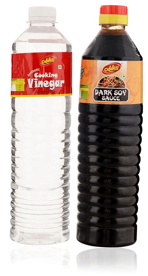 Aditi Vinegar And Soya Sauce 1380 Grams Combo Of 2