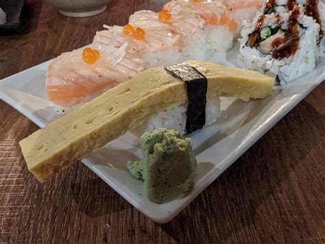 Steph Blakey on Twitter: "Sushi restaurant had "long tamago" on the