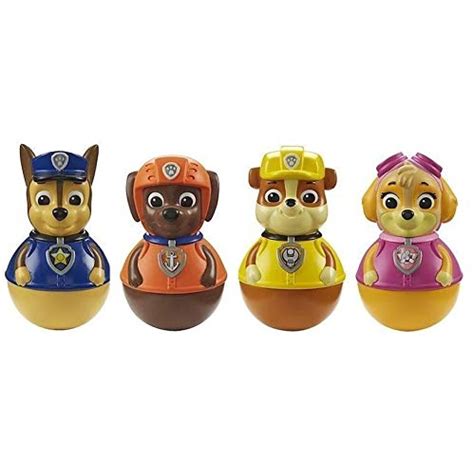 Paw Patrol Weebles 4 Pack Skye Chase Rubble And Zuma