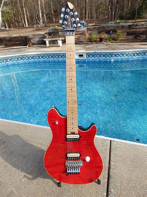 Peavey Wolfgang Special 1998 Trans Red Quilt Top Usa Eddie Reverb Uk