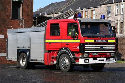 Fire Engines Photos Strathclyde Frs Dumbarton Scania 93m