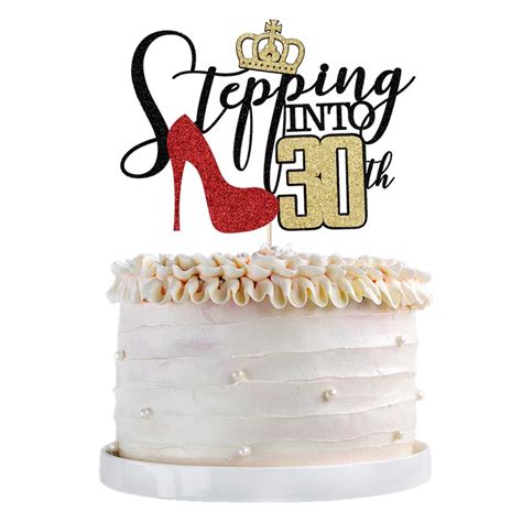 Buy Qertesl Stepping Into The 30th Birthday Cake Topper30th Birthday