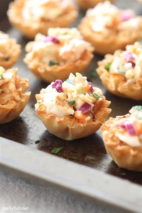 Perfectly crispy panko coated cod and spicy slaw piled into a corn tortilla, the perfect taco for your next taco whichever fish you chose, you will want to slice it into strips to make it easier to put into the tacos. Served as an appetizer in mini fillo shells, these Mini ...