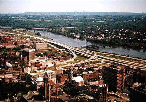 Aerial View Of Albany Ny From The Corning Tower Empire