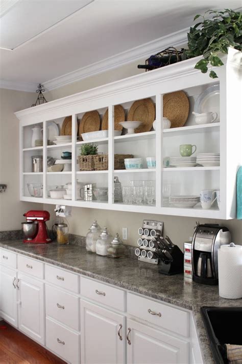 Kitchen Cabinets without Doors 2020 in 2020 | Open kitchen shelves