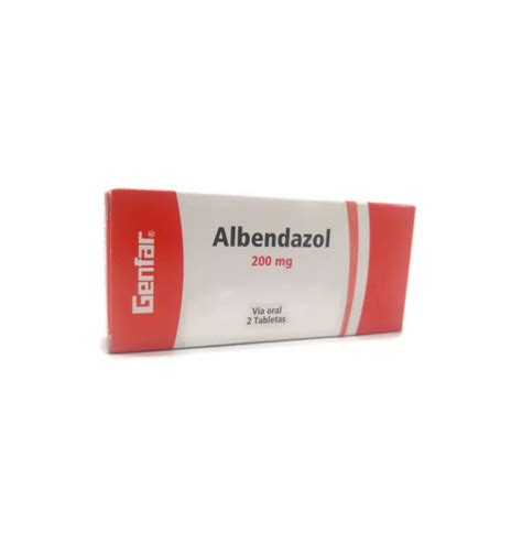 Albendazol Genfar 200 Mg 2 Tabletas