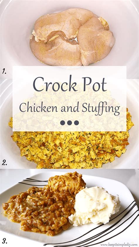 Classic stuffing for chicken and game hens. Crock Pot Chicken and Stuffing - Keep it Simple, DIY