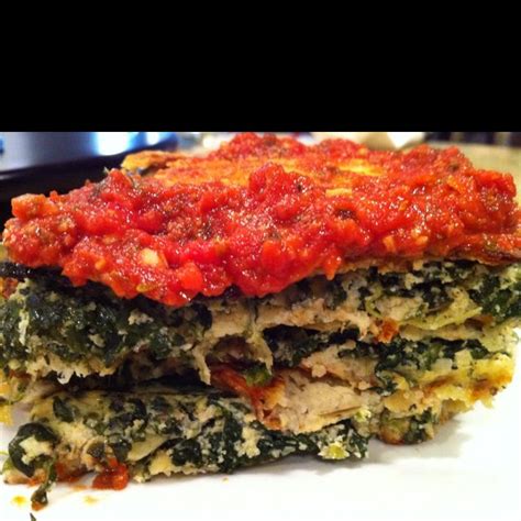 Low Carb Spinach And Cheese Lasagna Cauliflower Noodles Make It A