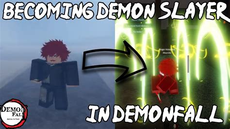 Becoming Demon Slayer In Demonfall Youtube