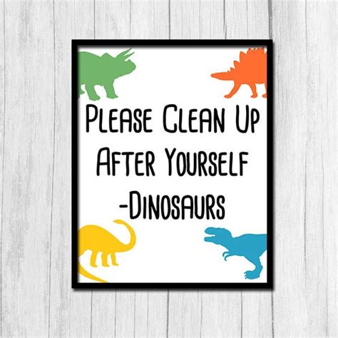 Clean Up After Yourself Sign Digital Download Clean Up Sign