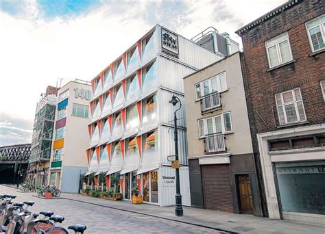 The Stow Away Hotel In London Made Out Of Rescued Shipping Containers Shipping Container
