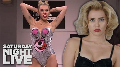 Miley Cyrus SNL Recap Monologue Sex Tape VMA S Scarlett Johansson