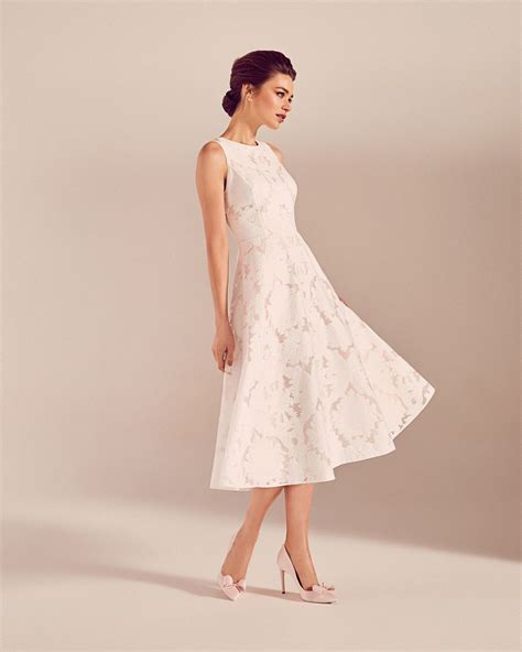 Perfect for summer days, this pretty baker by ted baker dress is designed with ruffle detail across the top and bottom. Burnt out sleeveless dress - Ivory | Dresses | Ted Baker ...