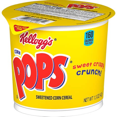 Kelloggs Corn Pops Breakfast Cereal In A Cup Original Single Serve