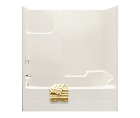 tsea72 72 x 36 acrylx alcove right hand drain one piece tub shower in white tub shower maax en