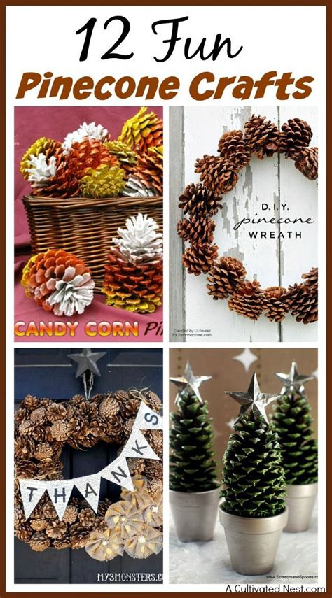 March 20, 2018 by shirley 19 are you a pinterest fanatic pinning all these great ideas but never doing any of them? 12 Fun Pinecone Crafts | Pinecone crafts christmas, Pine ...