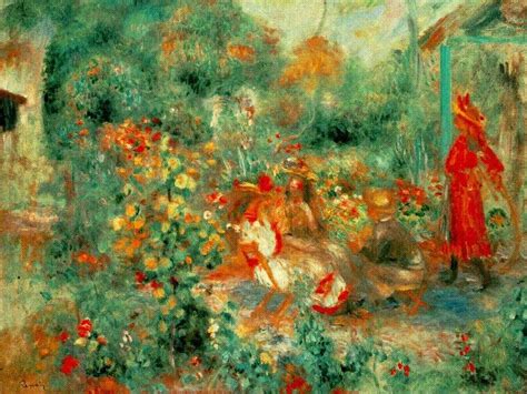 Pierre Auguste Renoir Young Girl In The Garden At Montmartre 1864