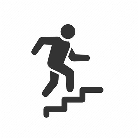 Steps Growth Progress Running Stairs Step Up Upstairs Icon