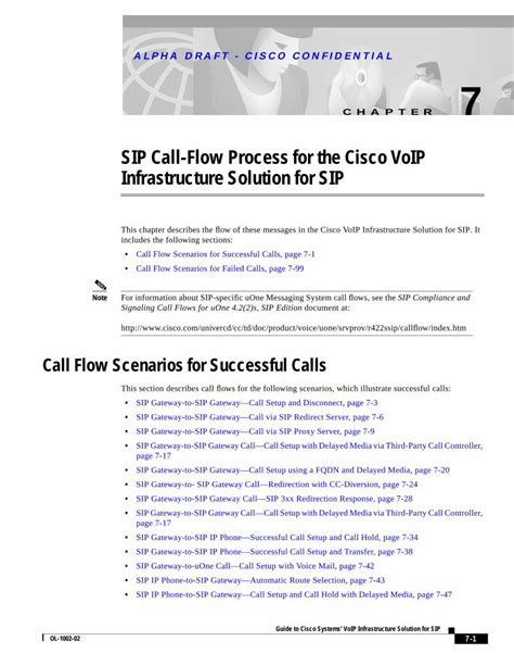 Pdf Sip Call Flow Process For The Cisco Voip Chapter Alpha Draft