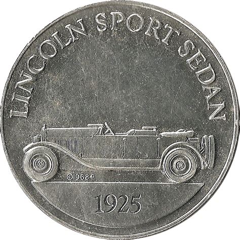 Token - Sunoco Antique Car Coin Series 1 (Lincoln Sport Sedan