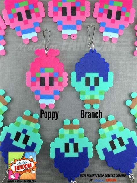 12 Trolls Party Favors Zipper Pulls Poppy And Branch Poppy Party