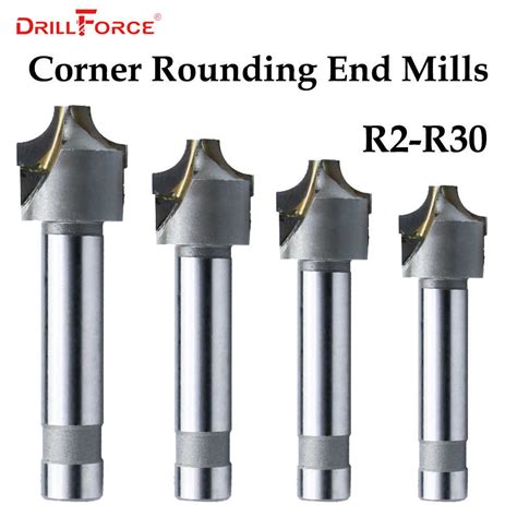 1pc 24flutes R2 R30 Cemented Carbide Corner Rounding End Millsball Nosed Concave Radius