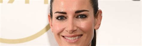 kirsty gallacher shows off her incredible figure and toned abs in a white bikini as she hits the