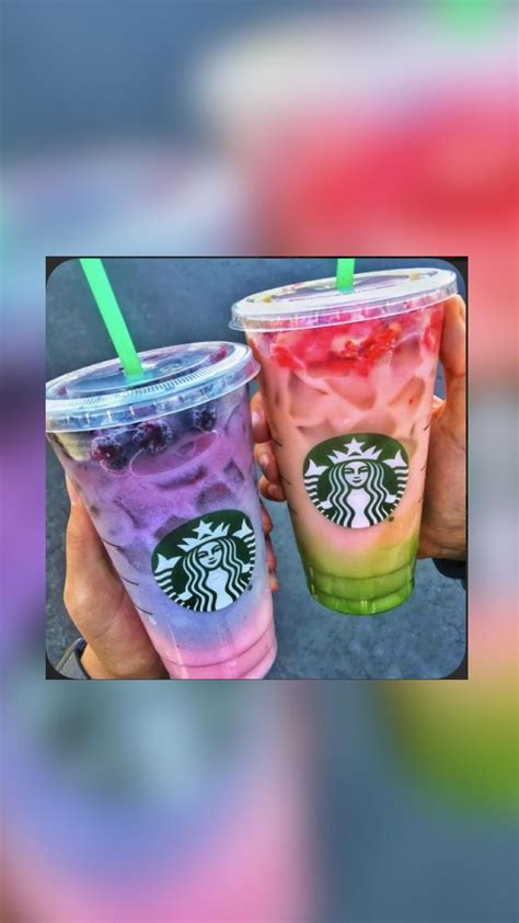 Starbucks Secret Menus Rainbow Drinks 8 10 So Cute Starbucks Drinks