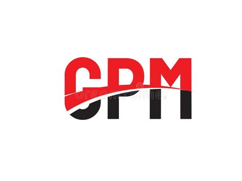 Gpm Letter Initial Logo Design Vector Illustration Stock Vector