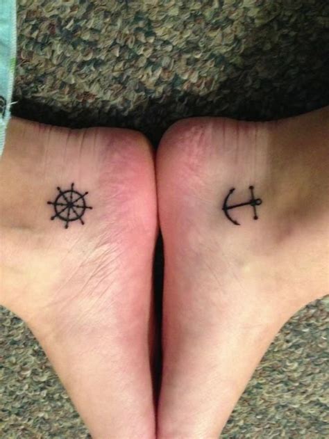43 Cute Friendship Anchor Tattoos