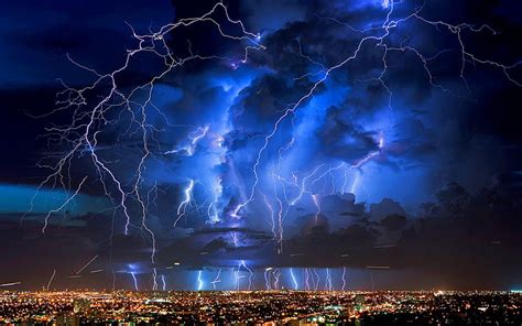 Thunderstorm And Lightning Photography Nature Landscape Supercell