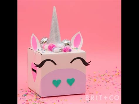 How to DIY a Unicorn Valentine's Box - YouTube