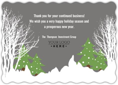 Modern Seasons Greetings Business Holiday Card Business Holiday Cards