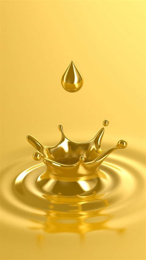 Gold Water Drop Tap To See More Really Cool Gold Designed Wallpaper