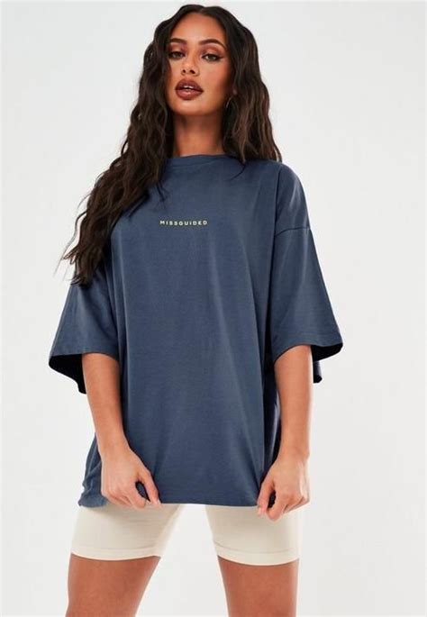 Missguided Navy Missguided Oversized T Shirt In 2021 Oversized