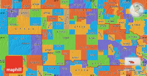 Political Map Of Zip Codes Starting With 675