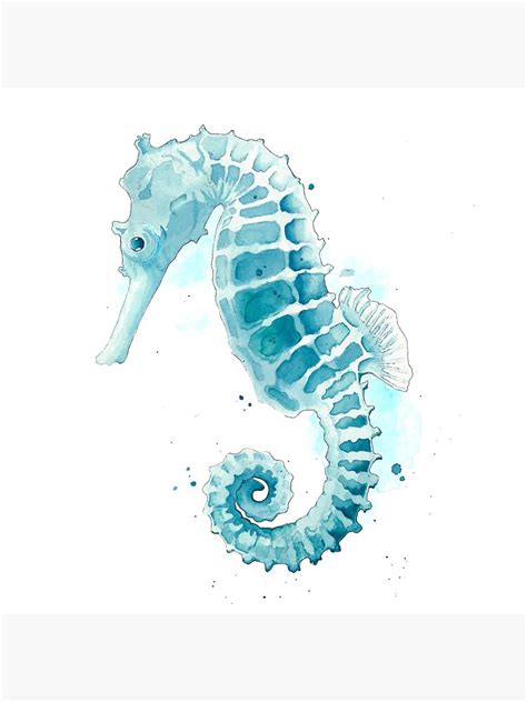 Watercolor Seahorse Throw Pillow For Sale By Stephaniebinot Redbubble