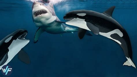 Epic Battle Of Predators Orca Whales Astonishingly Devour Great White