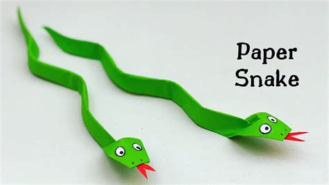 Diy Paper Snake Paper Crafts For School Paper Craft Easy Kids