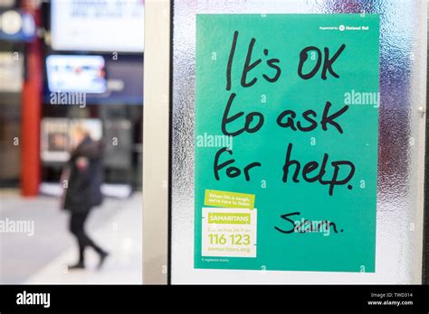 Samaritans Sign At Station Hi Res Stock Photography And Images Alamy