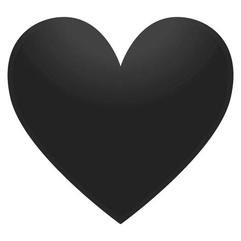 Black Heart Emoji Clipart Free Download Transparent Png Creazilla