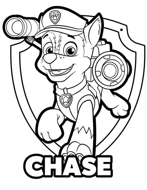 Chase In Paw Patrol Coloring Page Download Print Or Color Online For