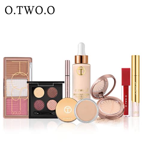 Otwoo Make Up Set 8 Pcs Face Powder Foundation Concealer Blush Kit