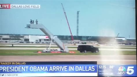 Obama Arrives In Dallas Youtube