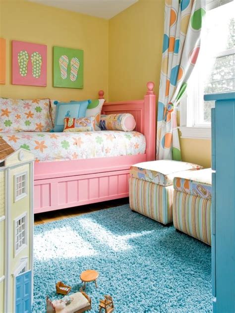 A whole lot of hot pink is perfect for the ultimate princess bedroom. 15 Adorable Pink and Yellow Girl's Bedroom Ideas - Rilane