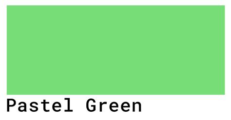 Pastel Green Color Codes The Hex Rgb And Cmyk Values